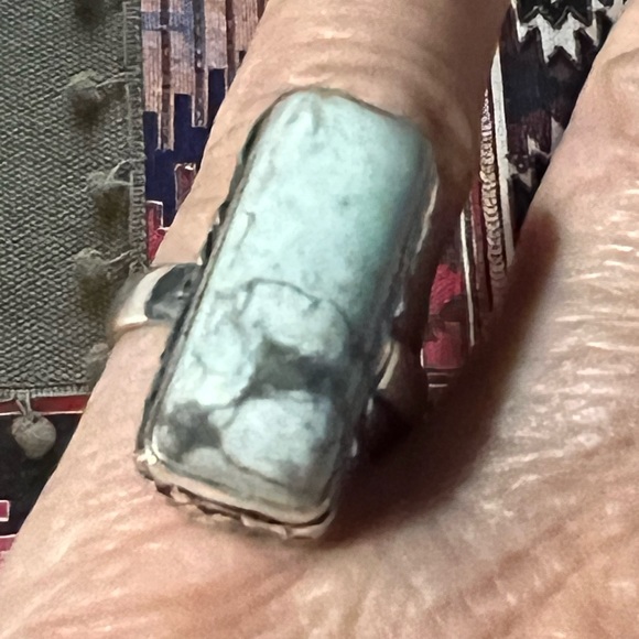 🆕️ Howlite Jasper silver ring - Picture 5 of 6